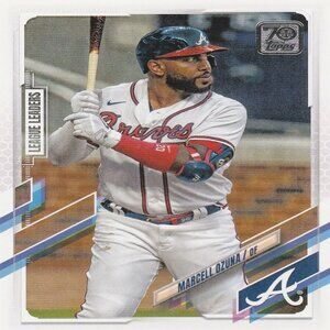 Marcell Ozuna - 2021 Topps 70th Anniversary Series 1 League Leaders MLB Card